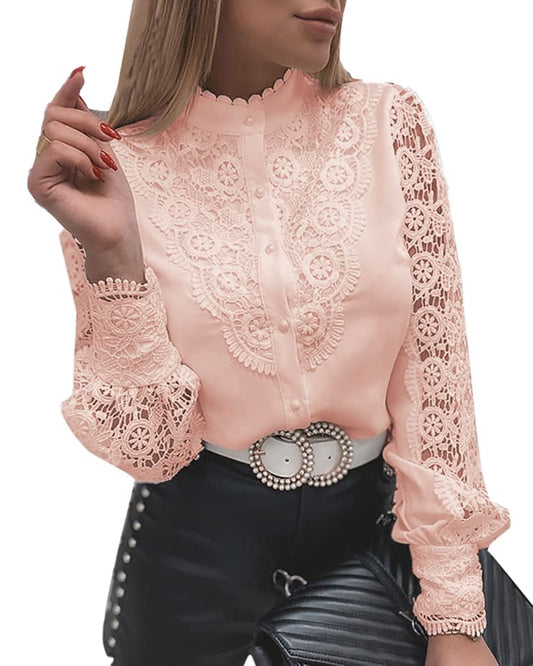 Rooscier- Vintage Lace Blouse