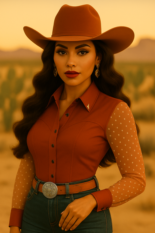 The Elvira Show Shirt- In Rust